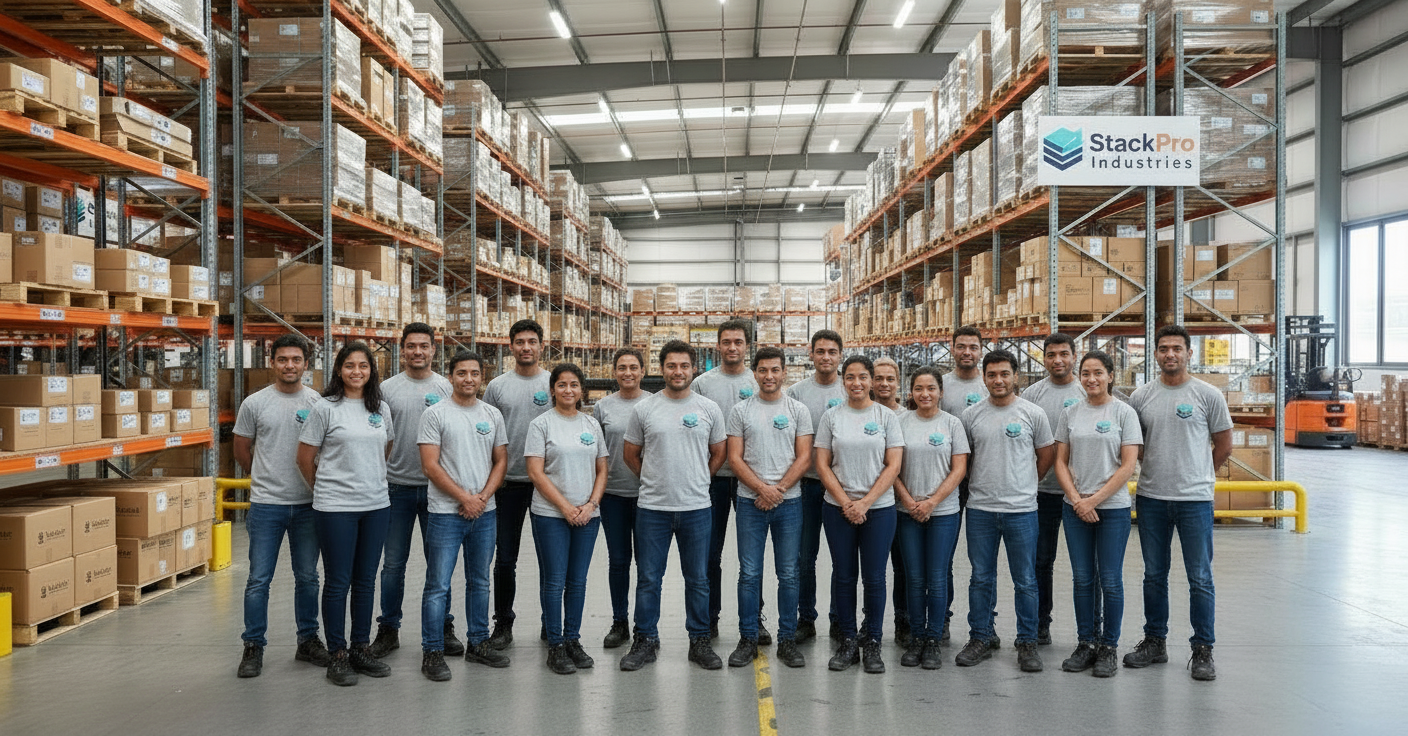 heavy duty storage racks for warehouse or industrial storage by Stackpro Industries